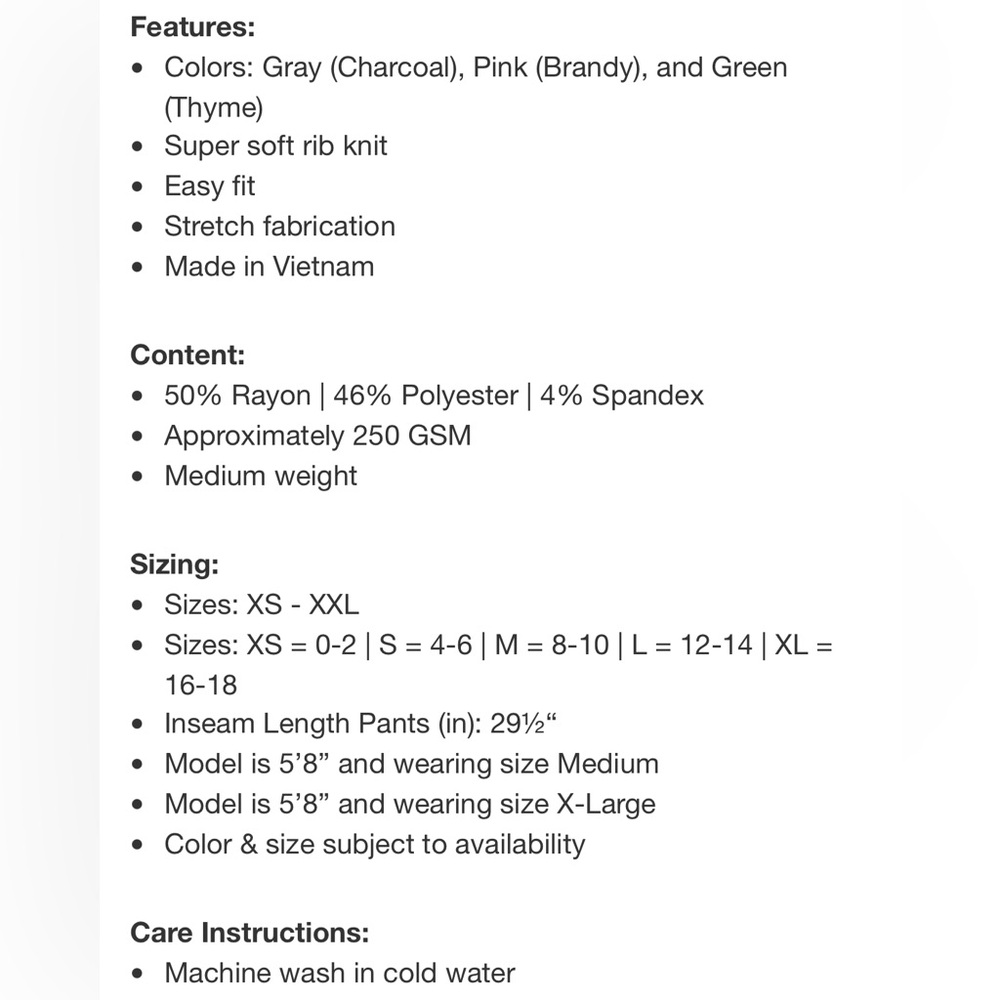 ⭐️ Firm Price ⭐️ NWOT Honeydew gray Pajama Set Cozy loungewear - Picture 3 of 4